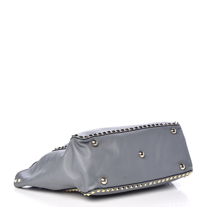 Valentino Garavani Vitello Medium Rockstud Tote Stone 4 of 18