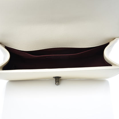 Chanel Goatskin Quilted Patent Medium Duo Boy Flap Ecru 5 of 10