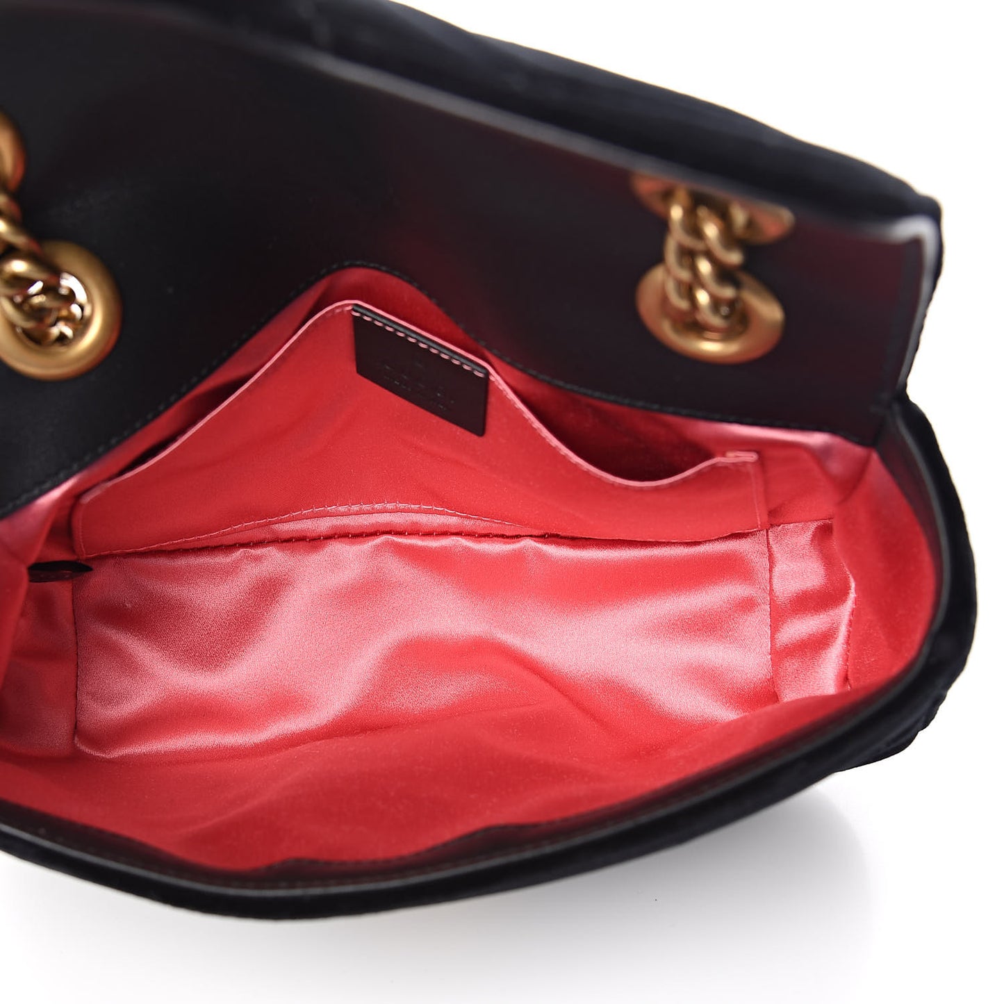 Velvet Matelasse Mini GG Marmont Shoulder Bag Black