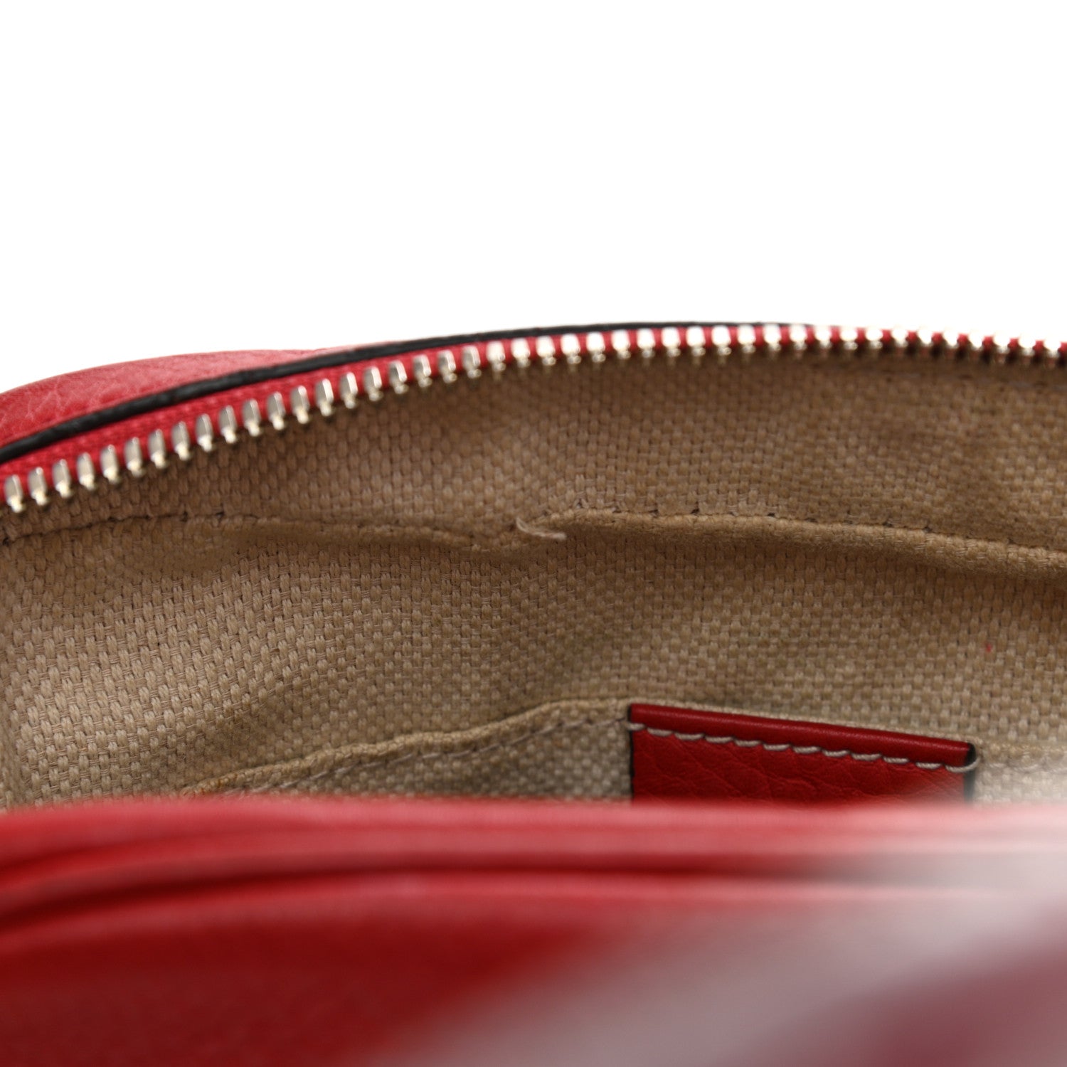 Gucci Pebbled Calfskin Small Soho Disco Bag Tabasco Red 13 of 18