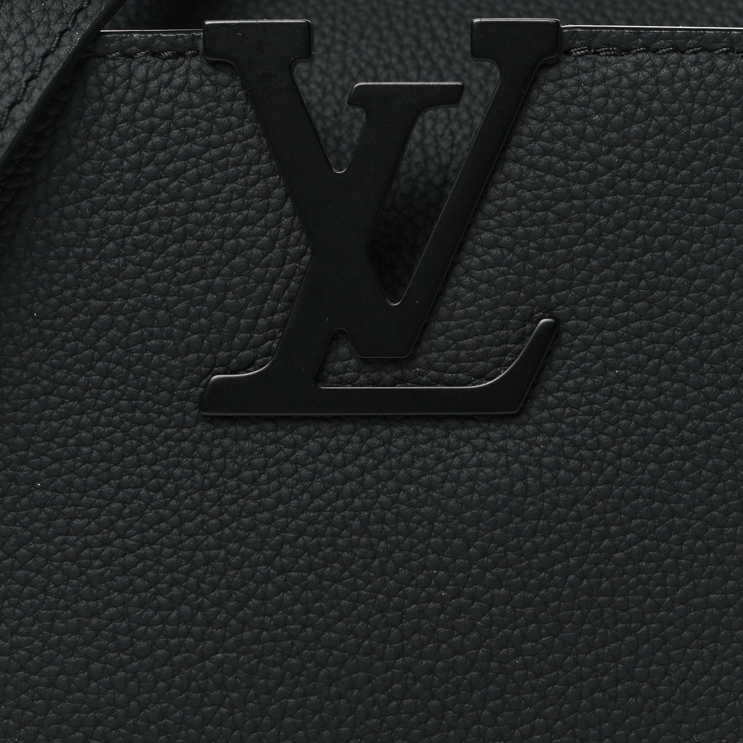 Louis Vuitton Taurillon Capucines East West Mini All Black 7 of 9