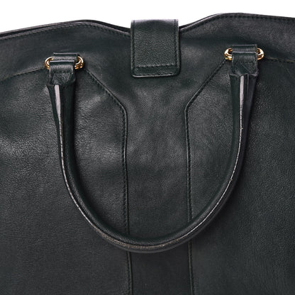 Saint Laurent Sheepskin Large Cabas ChYc Dark Green 14 of 19
