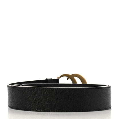 Gucci Textured Dollar Calfskin Double G 40mm Belt 110 44 Black 3 of 5