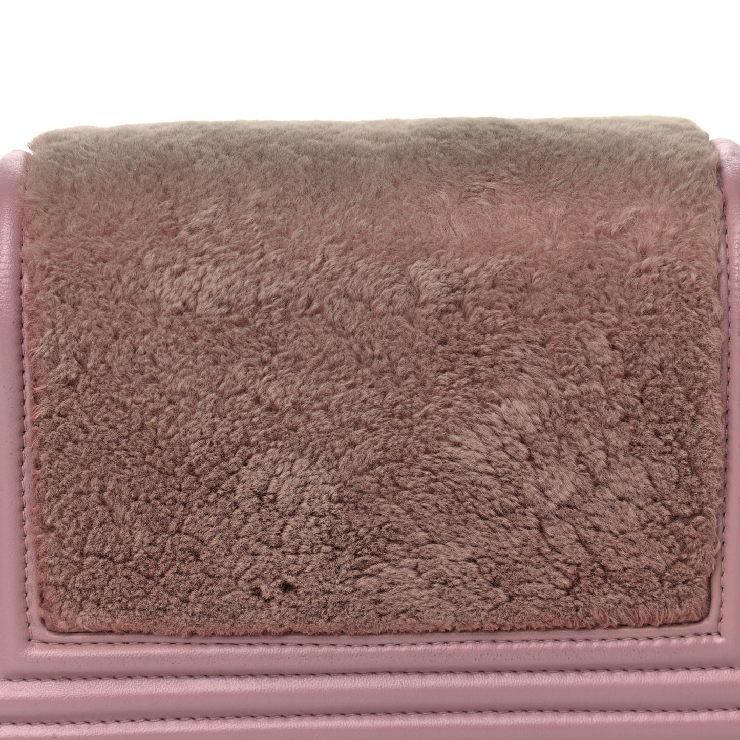 Fur Calfskin Small Boy Flap Pink