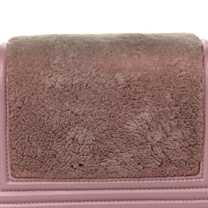 Chanel Fur Calfskin Small Boy Flap Pink 15 of 16