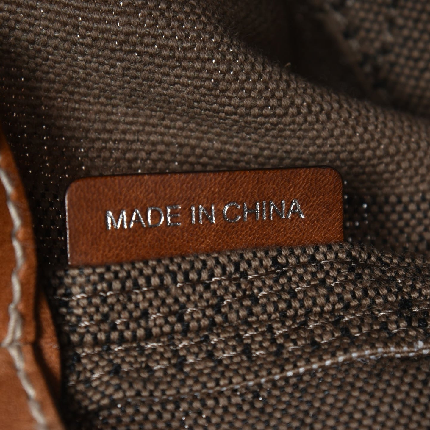 Canvas Mega Check Medium Susanna Hobo Saddle Brown