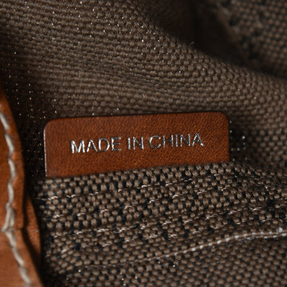 Burberry Canvas Mega Check Medium Susanna Hobo Saddle Brown 8 of 10