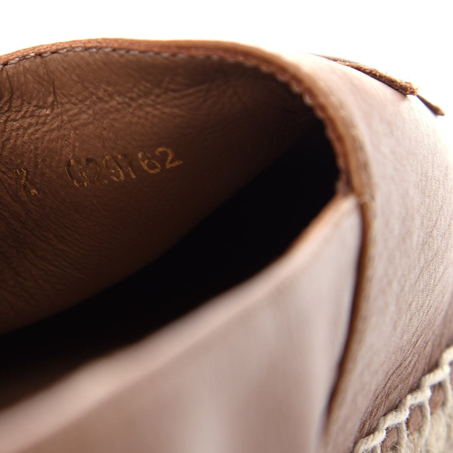 Lambskin CC Espadrilles 38 Light Brown