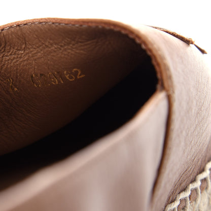 Chanel Lambskin CC Espadrilles 38 Light Brown 10 of 13