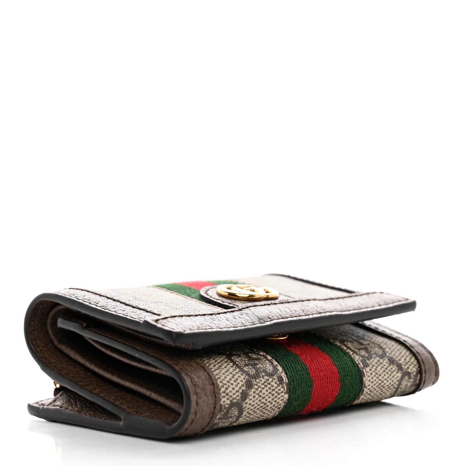 Gucci GG Supreme Monogram Web Ophidia Bi-Fold Wallet Beige New Acero 5 of 9