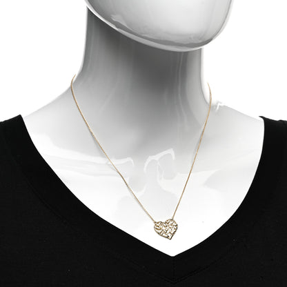 Tiffany 18K Yellow Gold Paloma Picasso Olive Leaf Heart Pendant Necklace 2 of 4