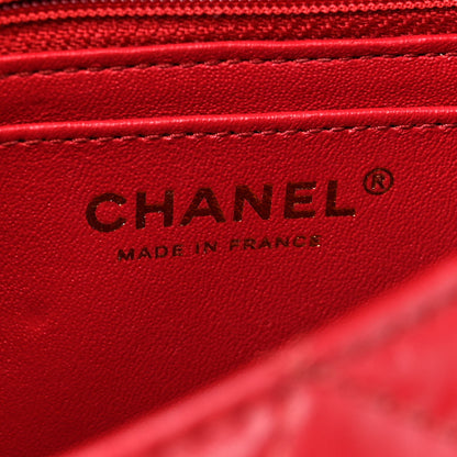 Chanel Aged Calfskin Quilted 2.55 Reissue Mini Flap Red 6 of 13