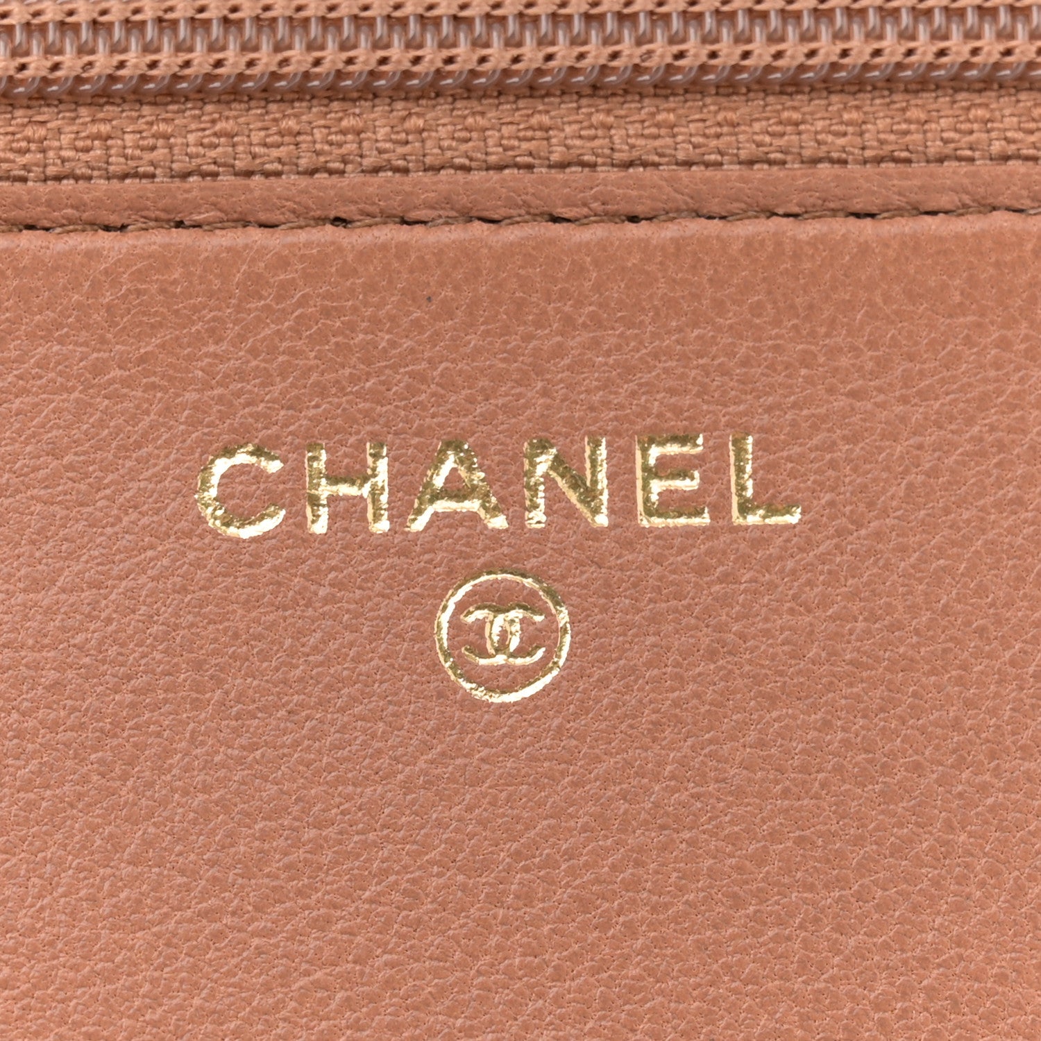 Chanel Lambskin Quilted Chanel 19 Wallet On Chain WOC Brown 6 of 11