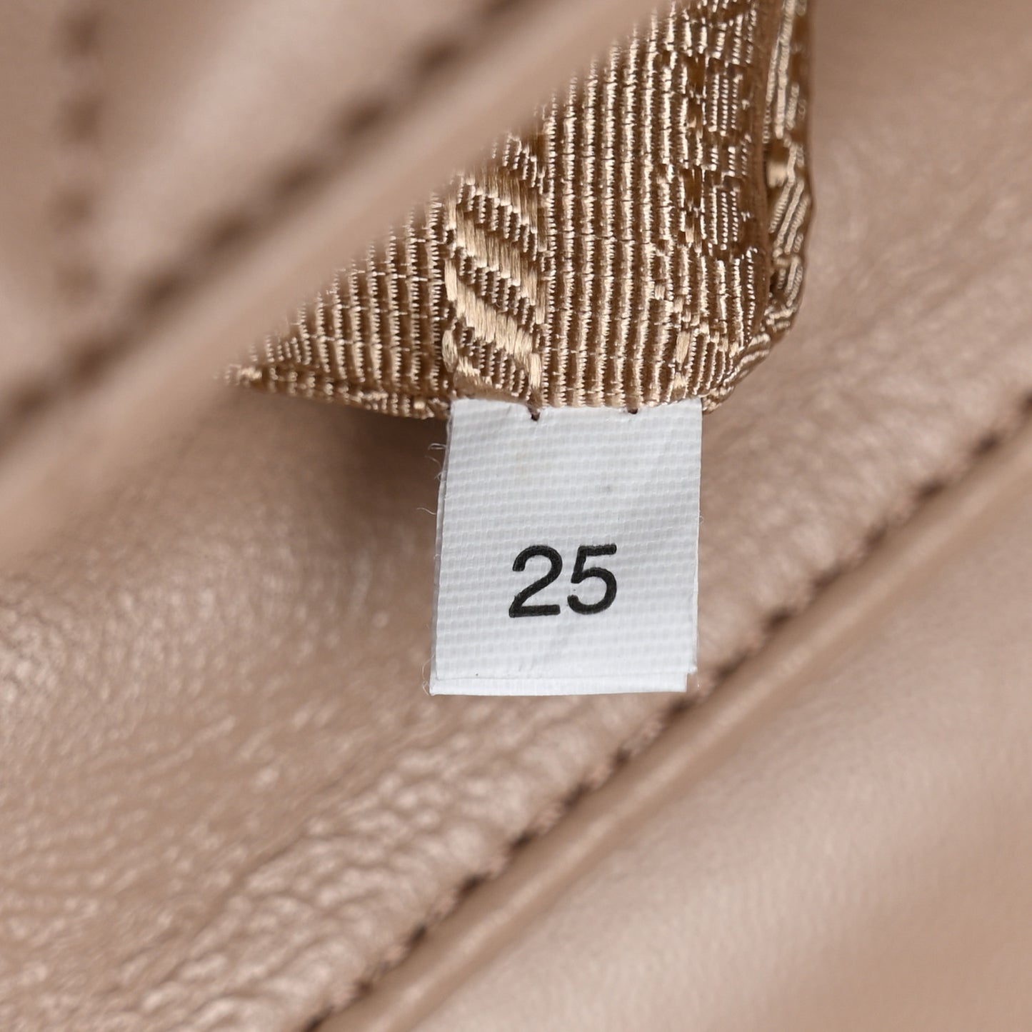 Nappa Triangle Stitched Large Spectrum Bag Cipria