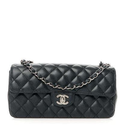 Chanel Caviar Quilted East West Flap Black 1 of 12