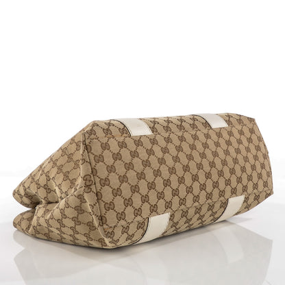 Gucci Monogram Bamboo Bar Medium Tote Off White 4 of 7