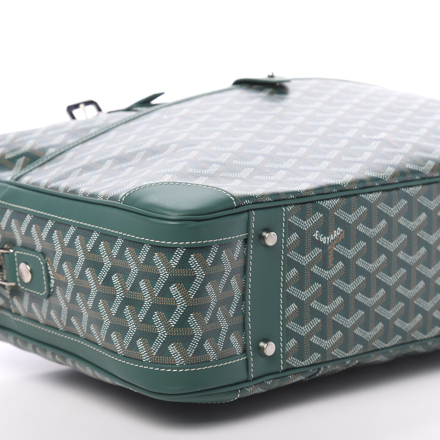 Goyard Goyardine Ambassade MM Briefcase Green 9 of 11