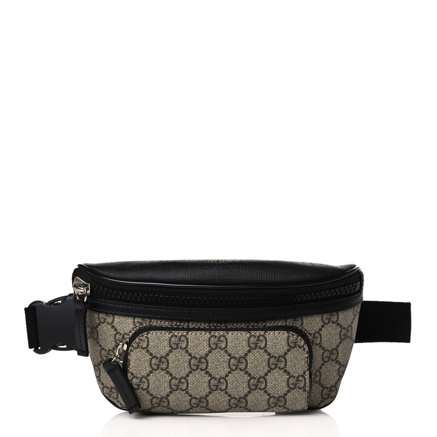 Gucci GG Supreme Monogram Belt Bag Black 1 of 9
