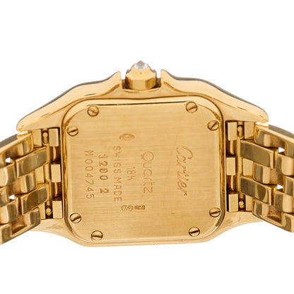 Cartier 18K Yellow Gold Diamond Dial 22mm Panthere Quartz Watch 4 of 4