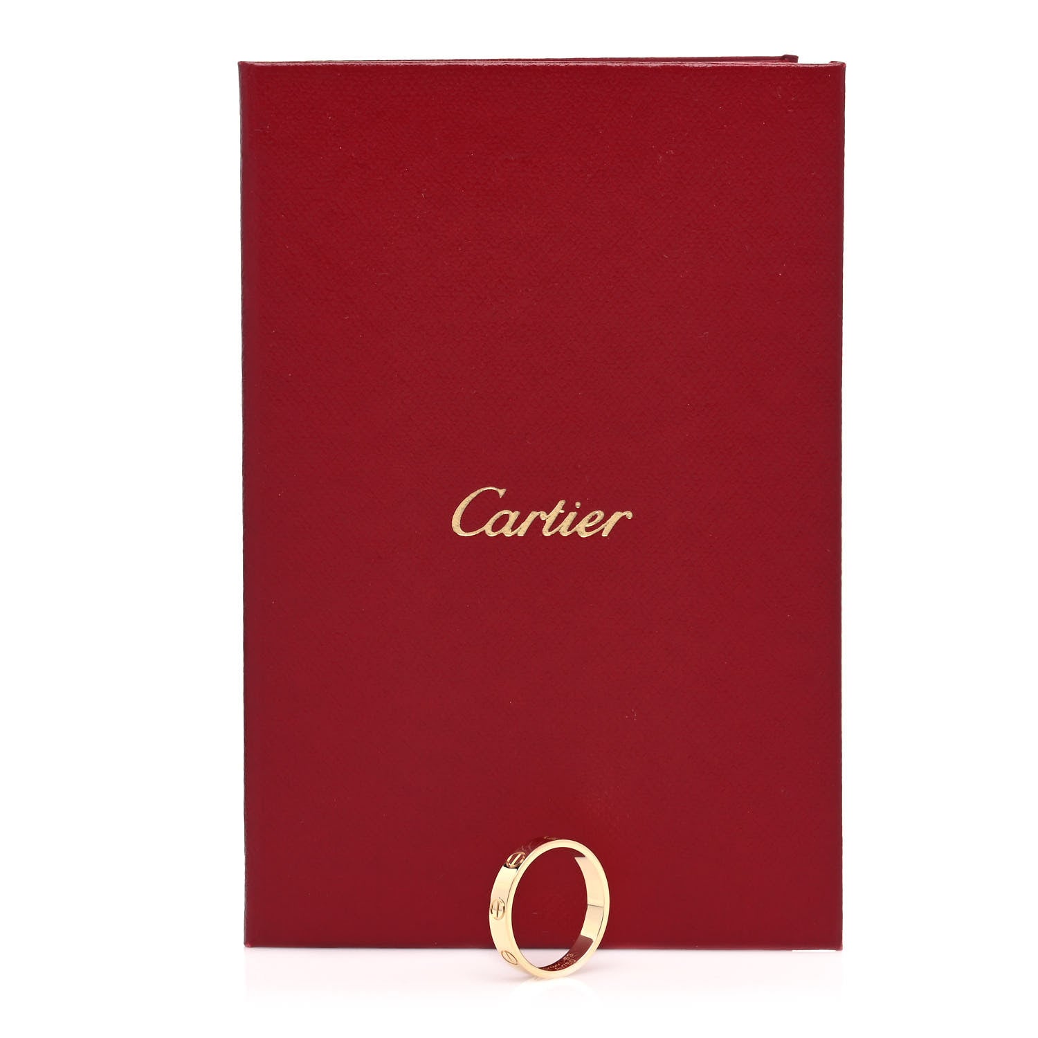 Cartier 18K Yellow Gold 3.5mm LOVE Wedding Band Ring 53 6.5 5 of 5