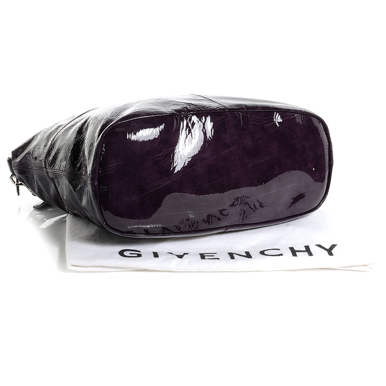Givenchy Crinkled Patent Large Nightingale Purple 4 of 8