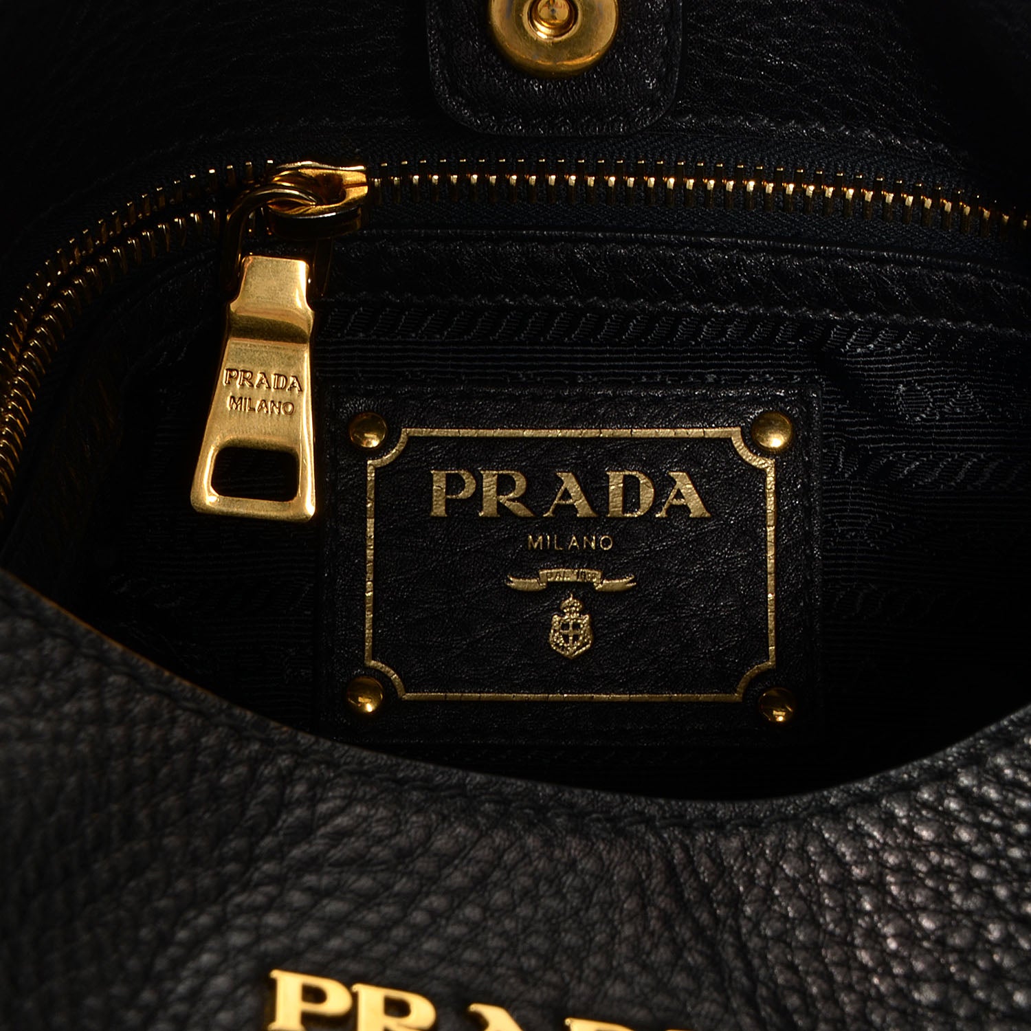 Prada Vitello Daino Hobo Nero Black 6 of 10