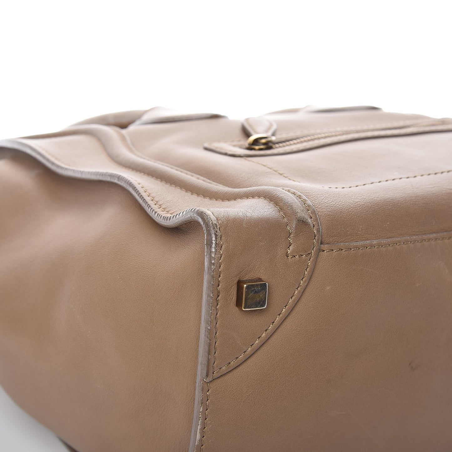 Smooth Calfskin Mini Luggage Camel