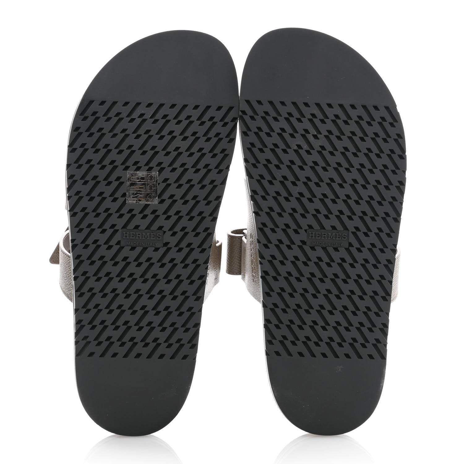 Hermes Epsom Womens Chypre Sandals 39 Etoupe 5 of 8