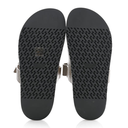 Hermes Epsom Womens Chypre Sandals 39 Etoupe 5 of 8