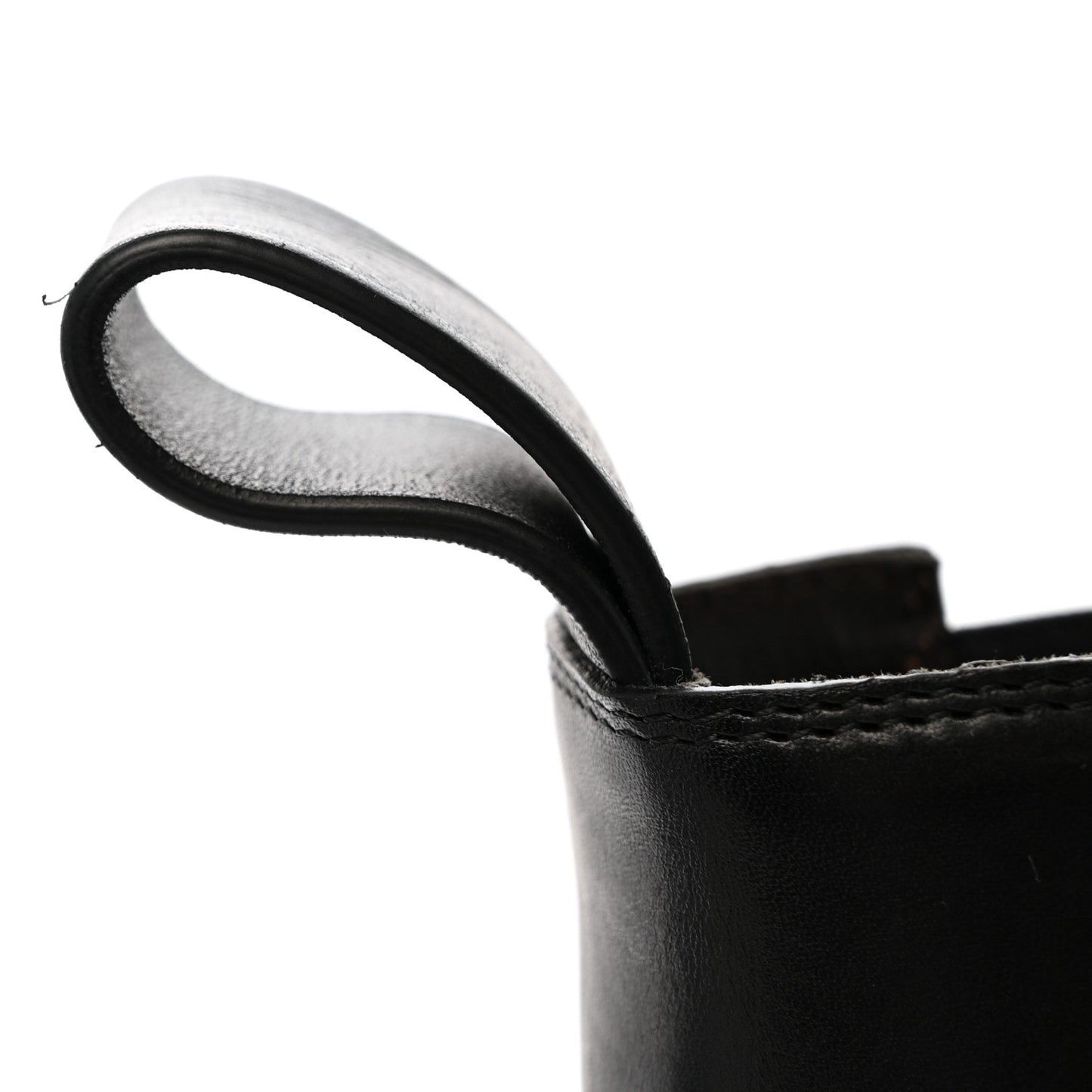 Calfskin The Tire Chelsea Boots 39 Black Hollyhock
