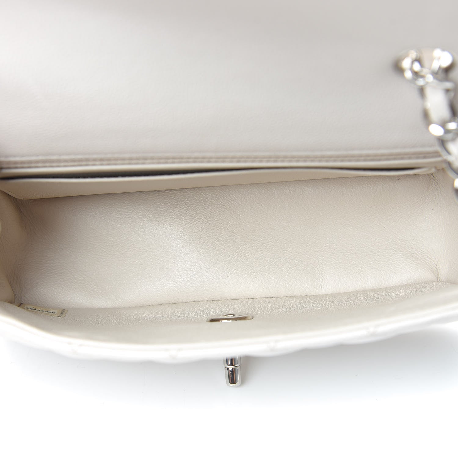 Chanel Caviar Quilted Mini Rectangular Flap Ivory 5 of 10