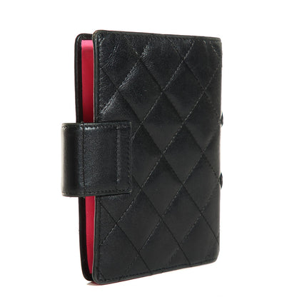 Chanel Calfskin Quilted Small Cambon Agenda Planner Black 3 of 8