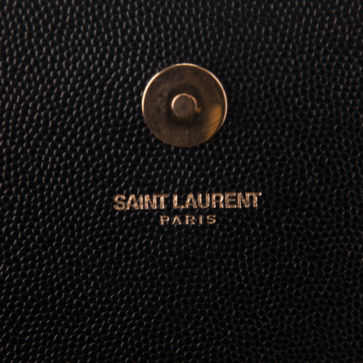Saint Laurent Grain De Poudre Classic Monogram Clutch Black 6 of 7
