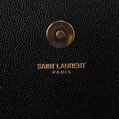 Saint Laurent Grain De Poudre Classic Monogram Clutch Black 6 of 7
