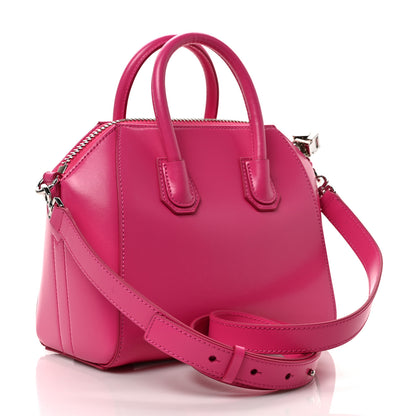 Givenchy Shiny Lord Calfskin Mini Antigona Neon Pink 3 of 9