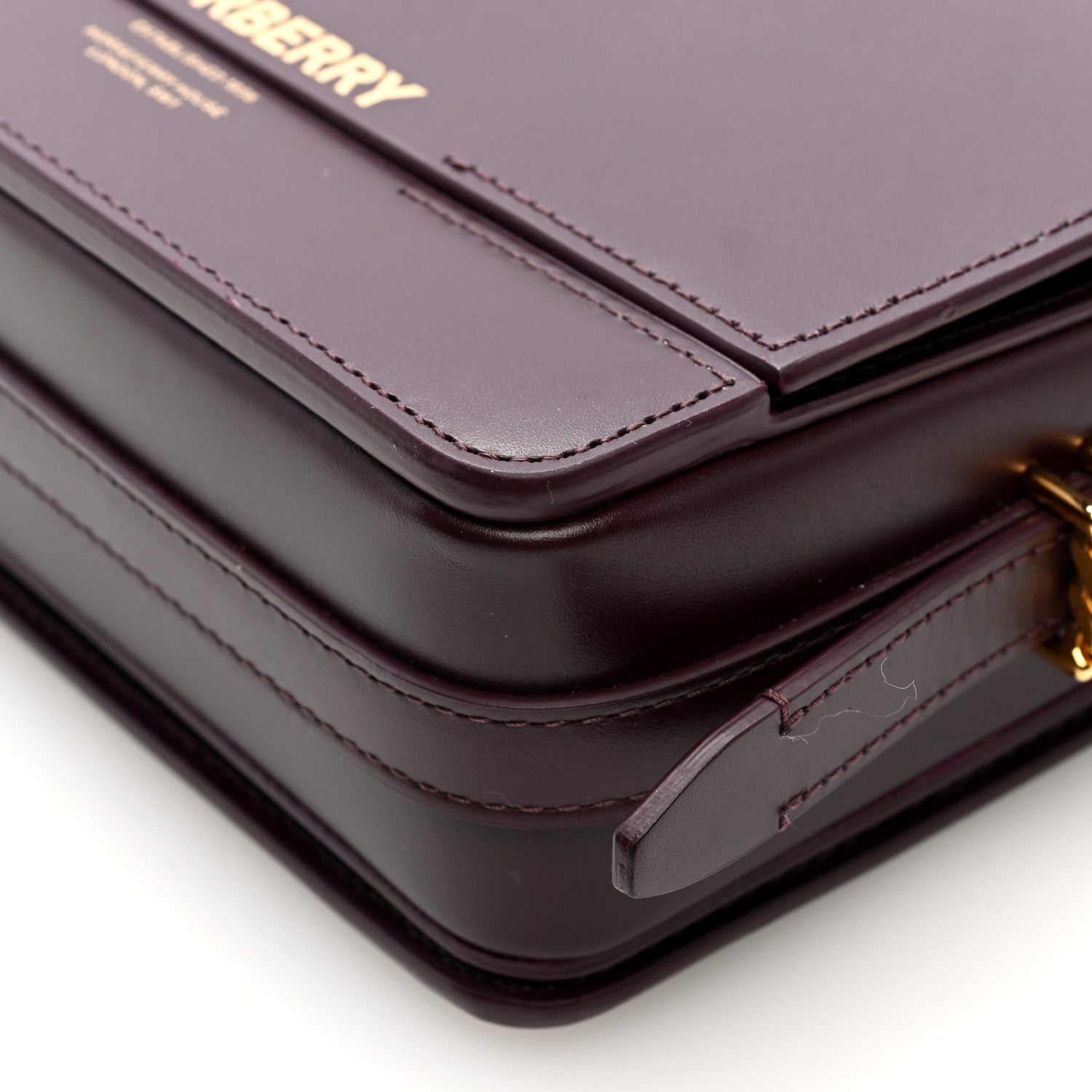 Burberry Smooth Calfskin Small Grace Bag Oxblood 9 of 9