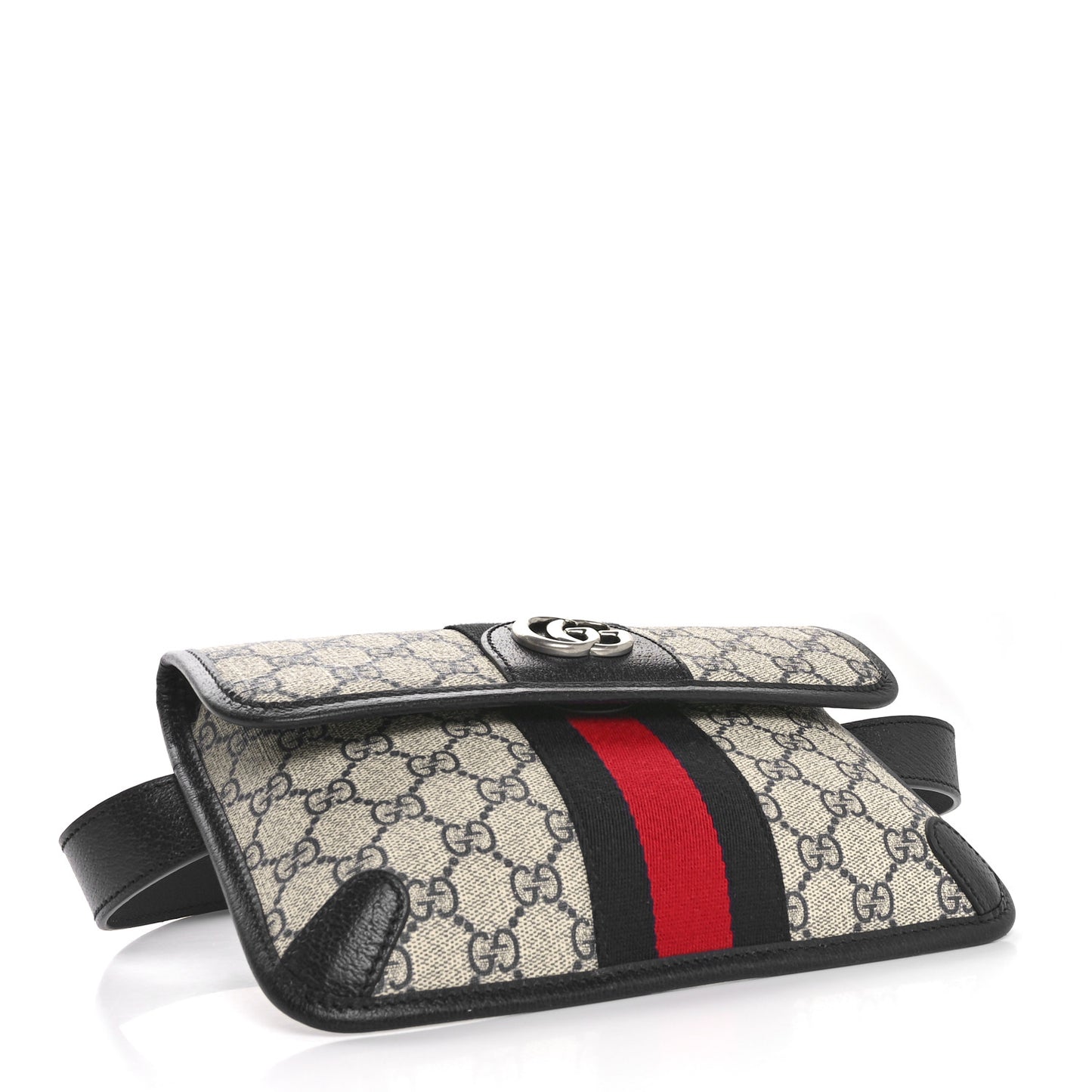 GG Supreme Monogram Web Small Ophidia Belt Bag 90 36 Beige Navy