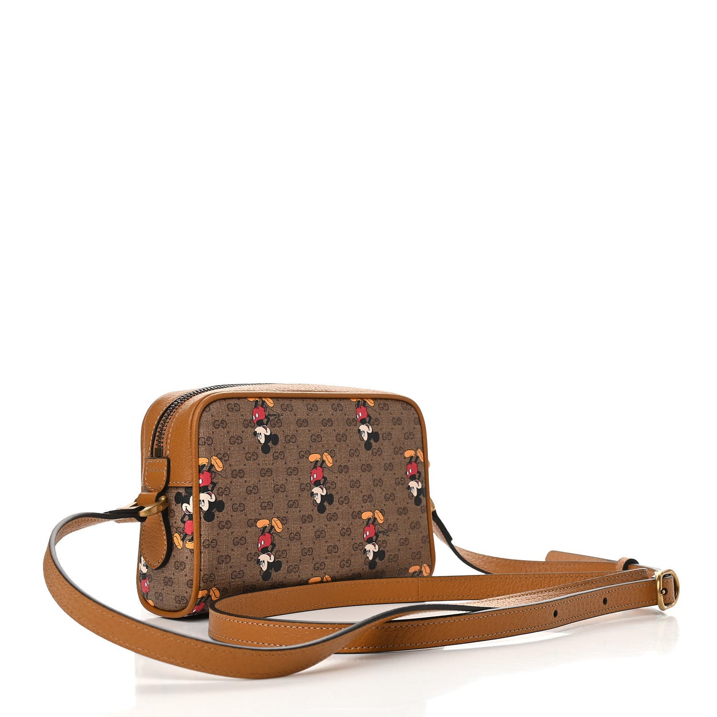 X DISNEY Mini Vintage GG Supreme Monogram Mickey Mouse Shoulder Bag Beige Vintage Sun Oil