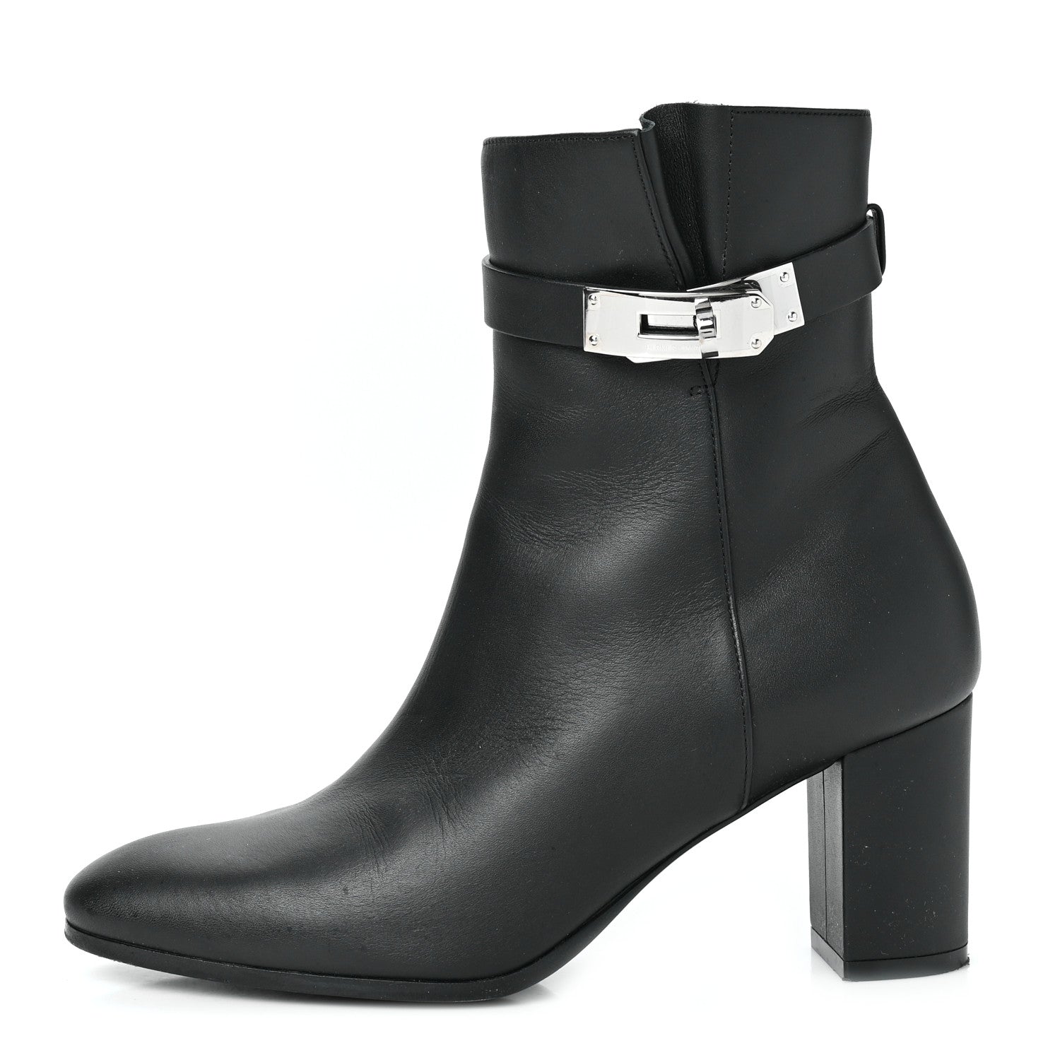 Hermes Calfskin Saint Germain Ankle Boots 36 Black 1 of 8