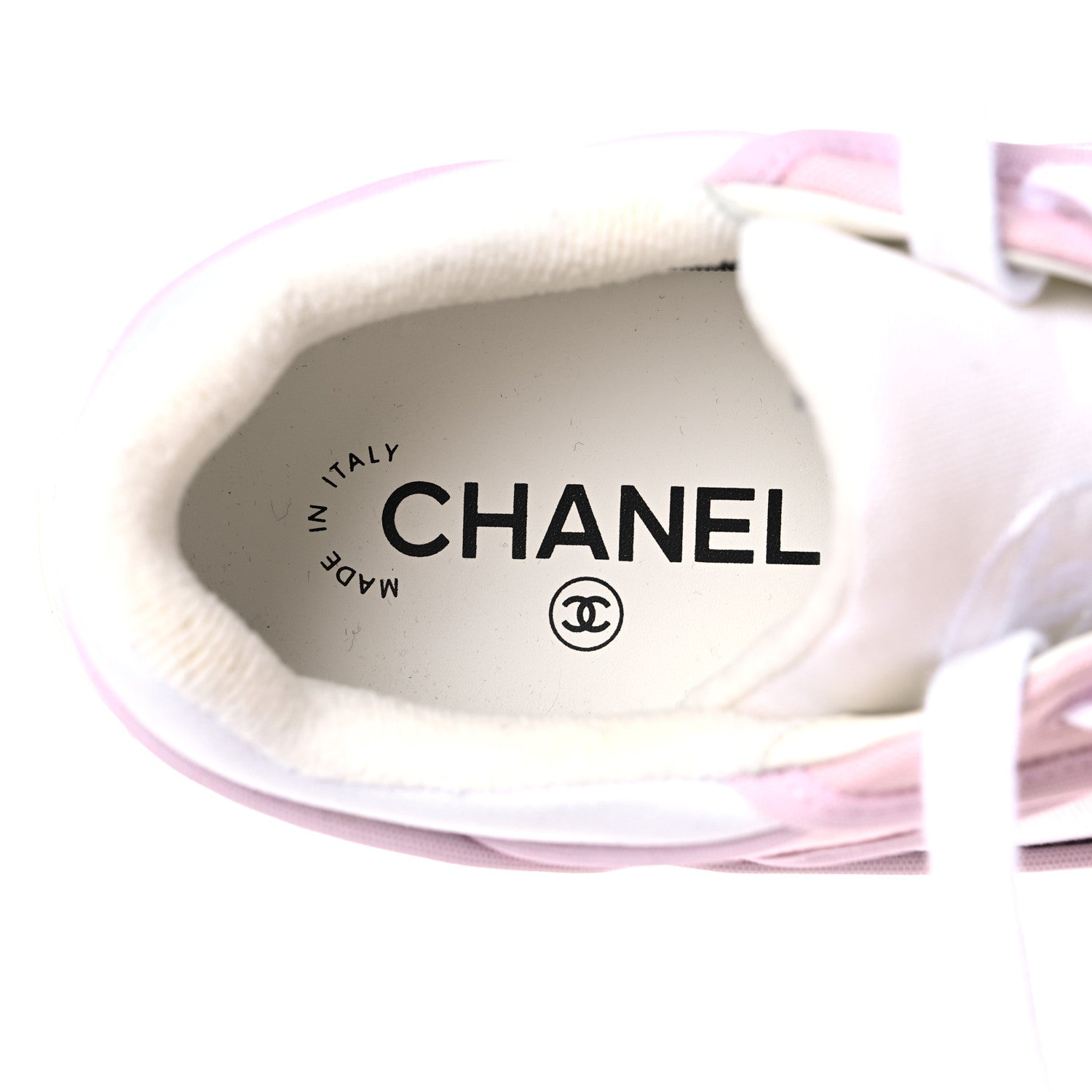 Chanel Fabric Womens Logo Sneakers 39 Light Pink 7 of 10