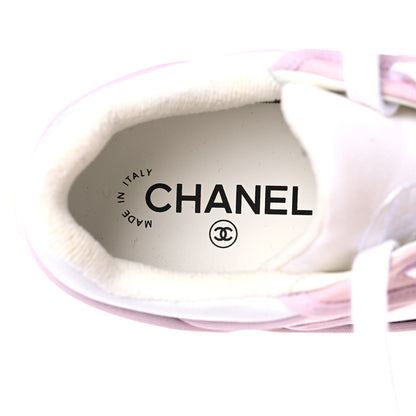 Chanel Fabric Womens Logo Sneakers 39 Light Pink 7 of 10