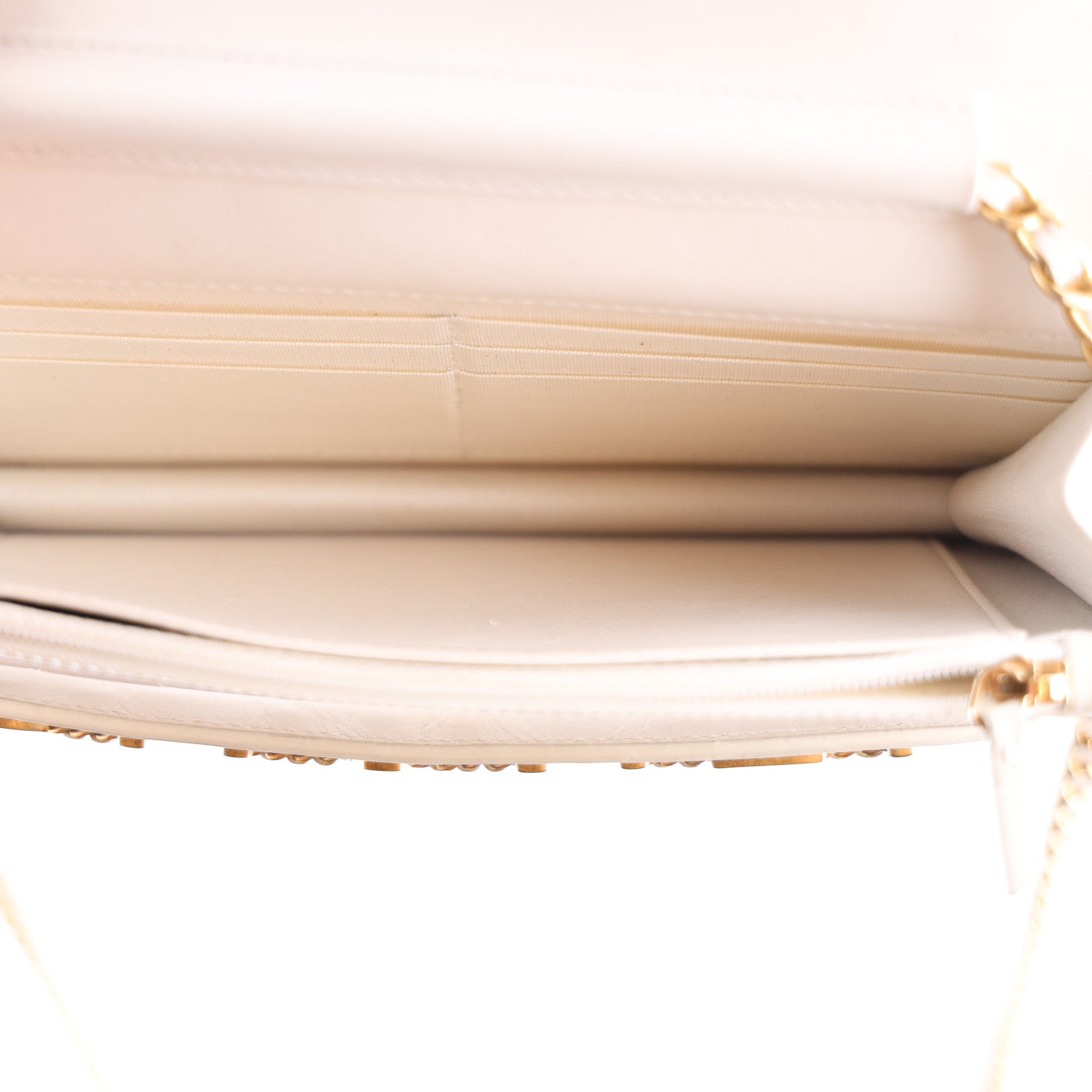 Chanel Calfskin Quilted Small Enchained Flap White 6 of 11