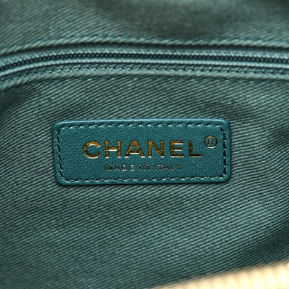 Chanel Tweed Shearling Grained Calfskin Camera Case Green 7 of 13