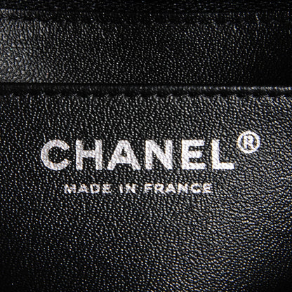 Chanel Lambskin Chevron Quilted Mini Square Flap So Black 7 of 8