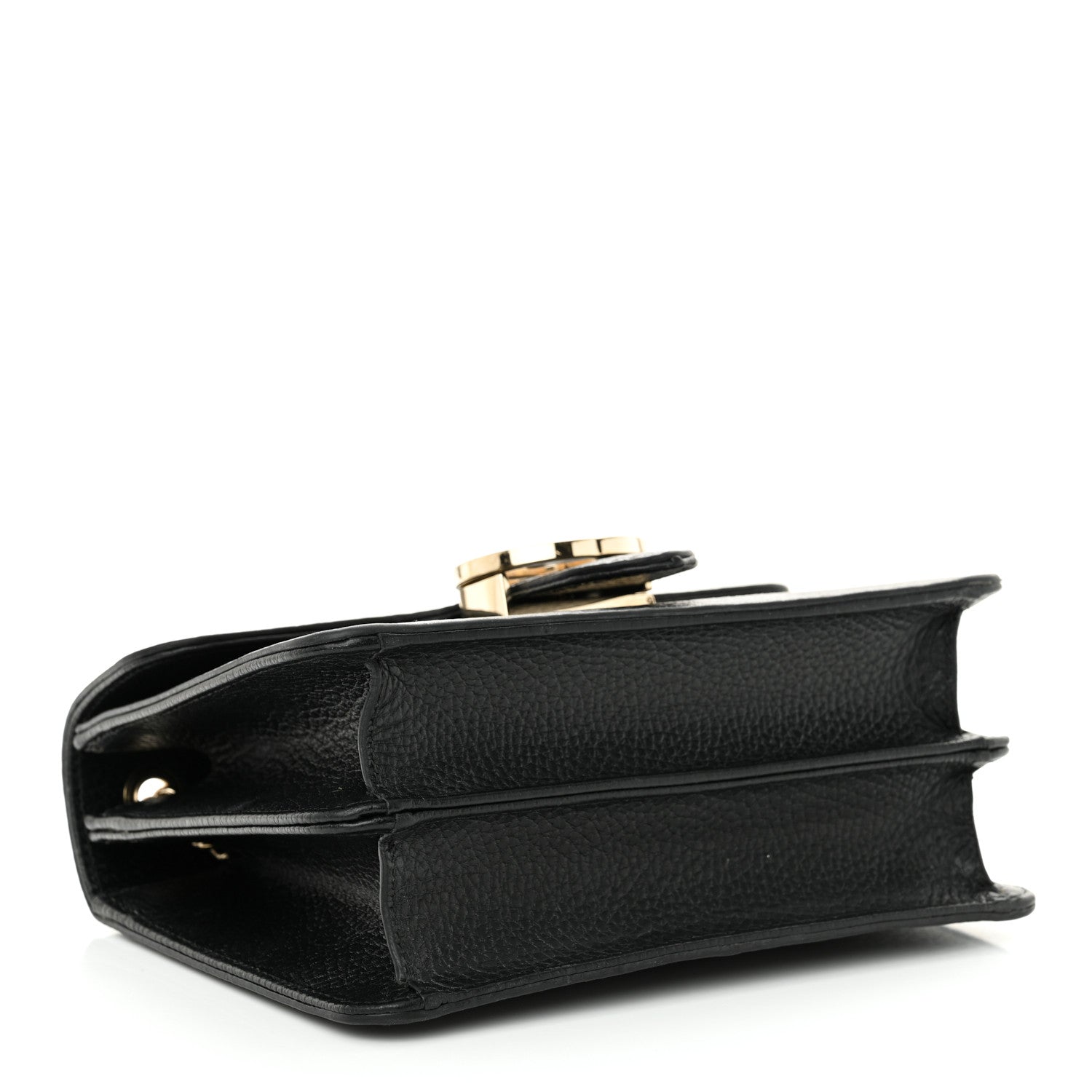 Gucci Dollar Calfskin Small Interlocking G Shoulder Bag Black 4 of 13