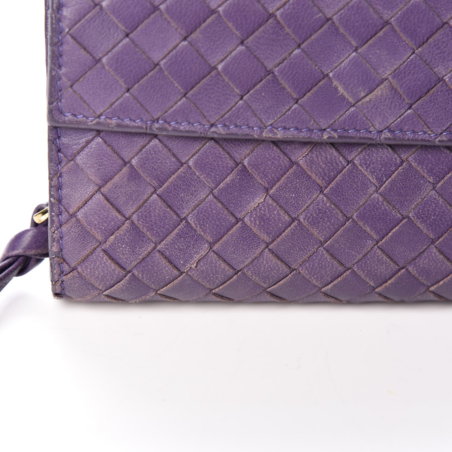 Bottega Veneta Nappa Intrecciato Continental Compact Flap Wallet Parma 14 of 19
