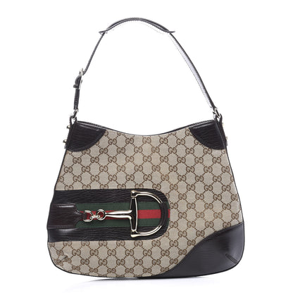 Gucci Monogram Hasler Hobo Dark Brown 1 of 10