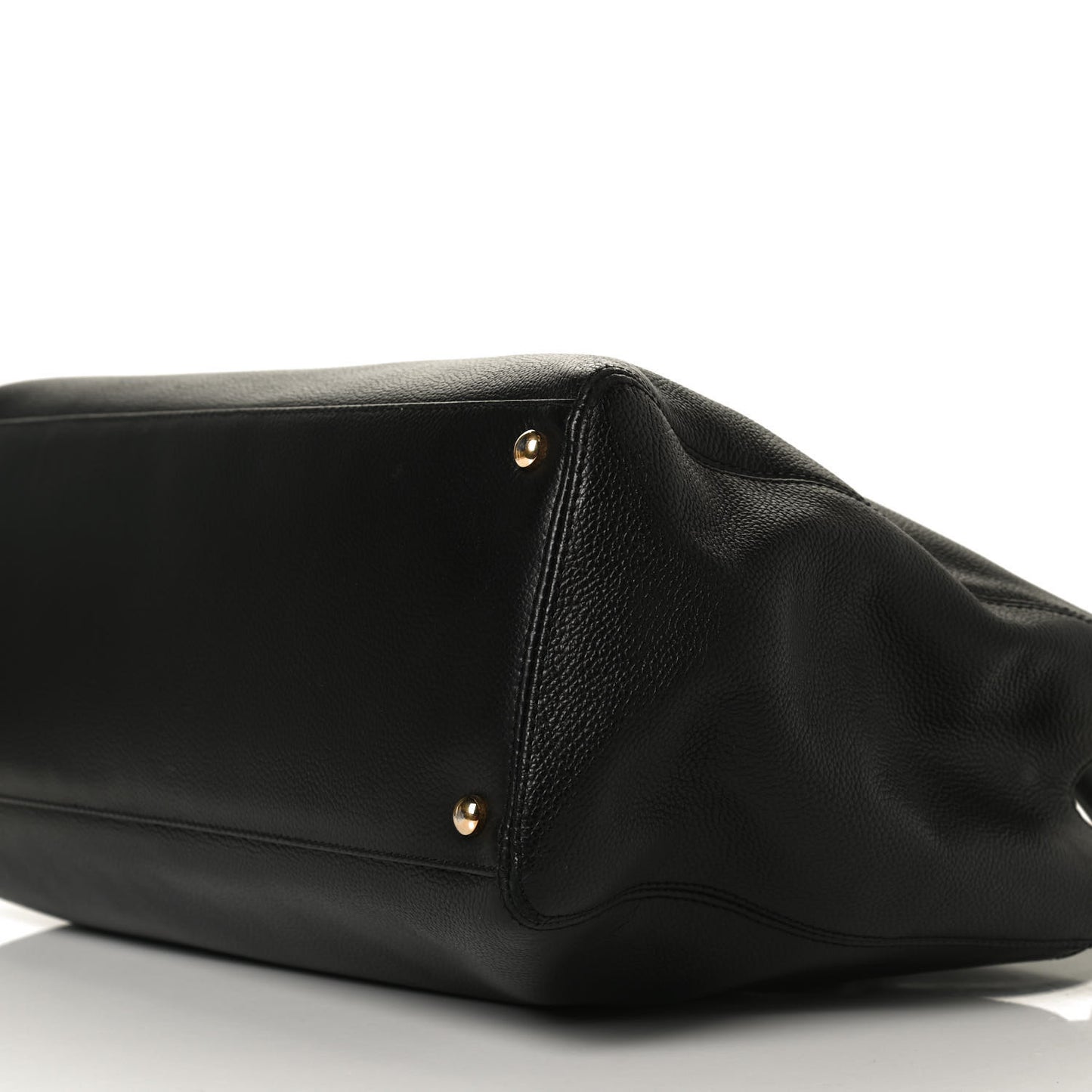 Calfskin Cerf Shopper Tote Black