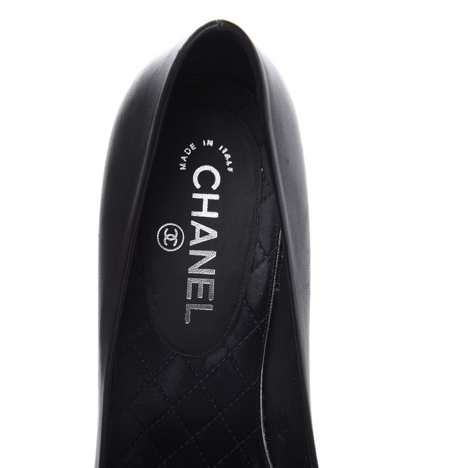 Chanel Lambskin Crystal CC Pumps 41.5 Black 7 of 15