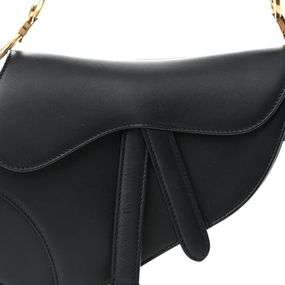 Christian Dior Grained Calfskin Mini Saddle Bag Navy 8 of 11